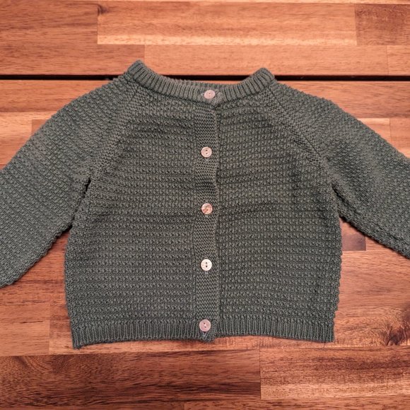 Serendipity Org Cotton Baby Cardigan 6 months - Picture 1 of 2